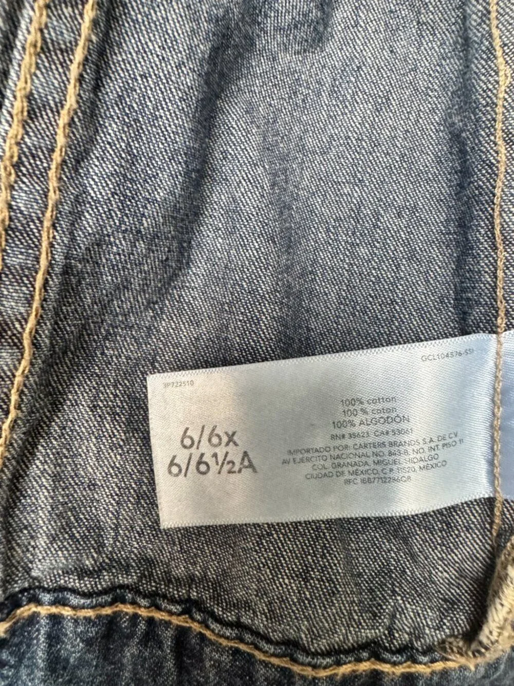 Girl’s Denim Jacket 6/6X Carter’s KID